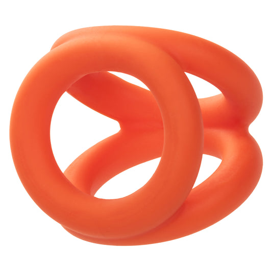 \"Alpha Liquid Silicone Tri-Ring - Orange Orange SE1492362\"