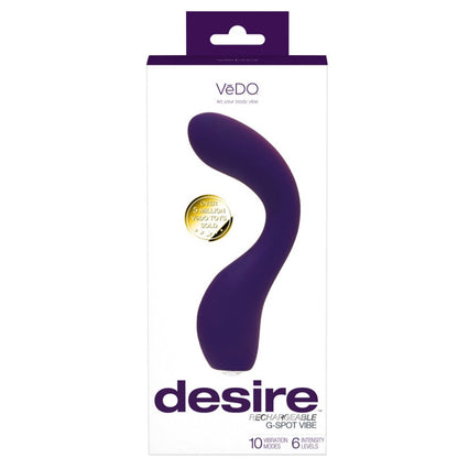 Desire Rechargeable G-Spot Vibe - Purple