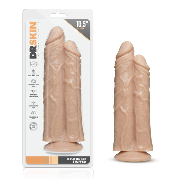 Dr. Skin - Double Trouble - Double Shaft Dildo - Vanilla