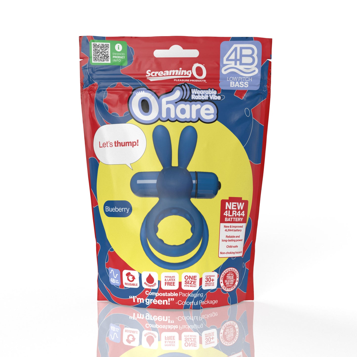 Screaming O 4b - Ohare Wearable Rabbit Vibe - Blueberry