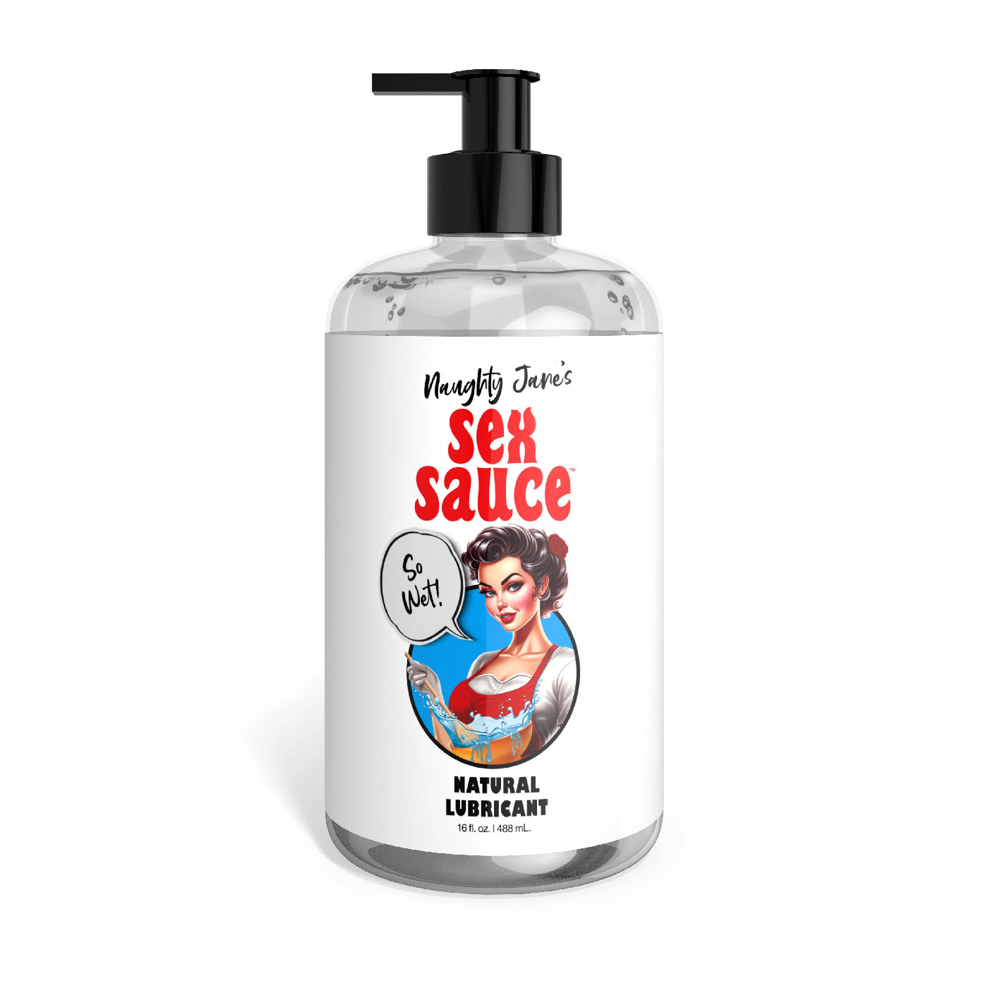 \"Naughty Jane's Sex Sauce Natural Lubricant 16oz NJ-AH396-16OZ\"