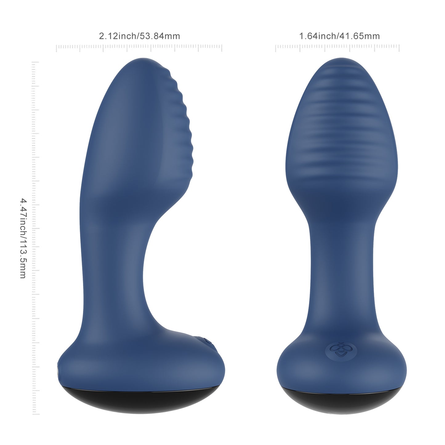 Frenzy App-Controlled Rotating Anal Vibrator - Blue