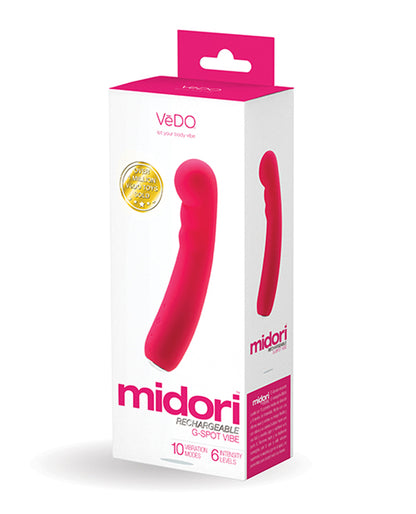 Midori Rechargeable G-Spot Vibe - Foxy Pink