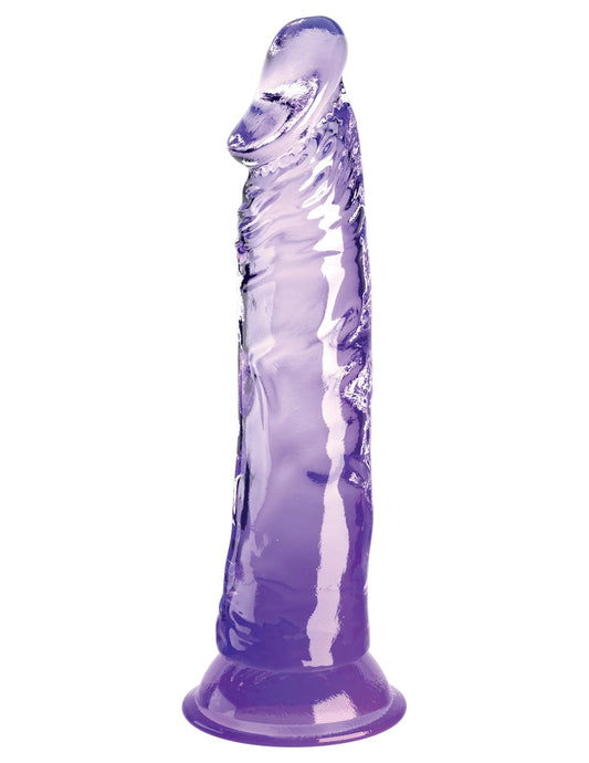 \"King Cock Clear 8 Inch - Purple PD5757-12\"