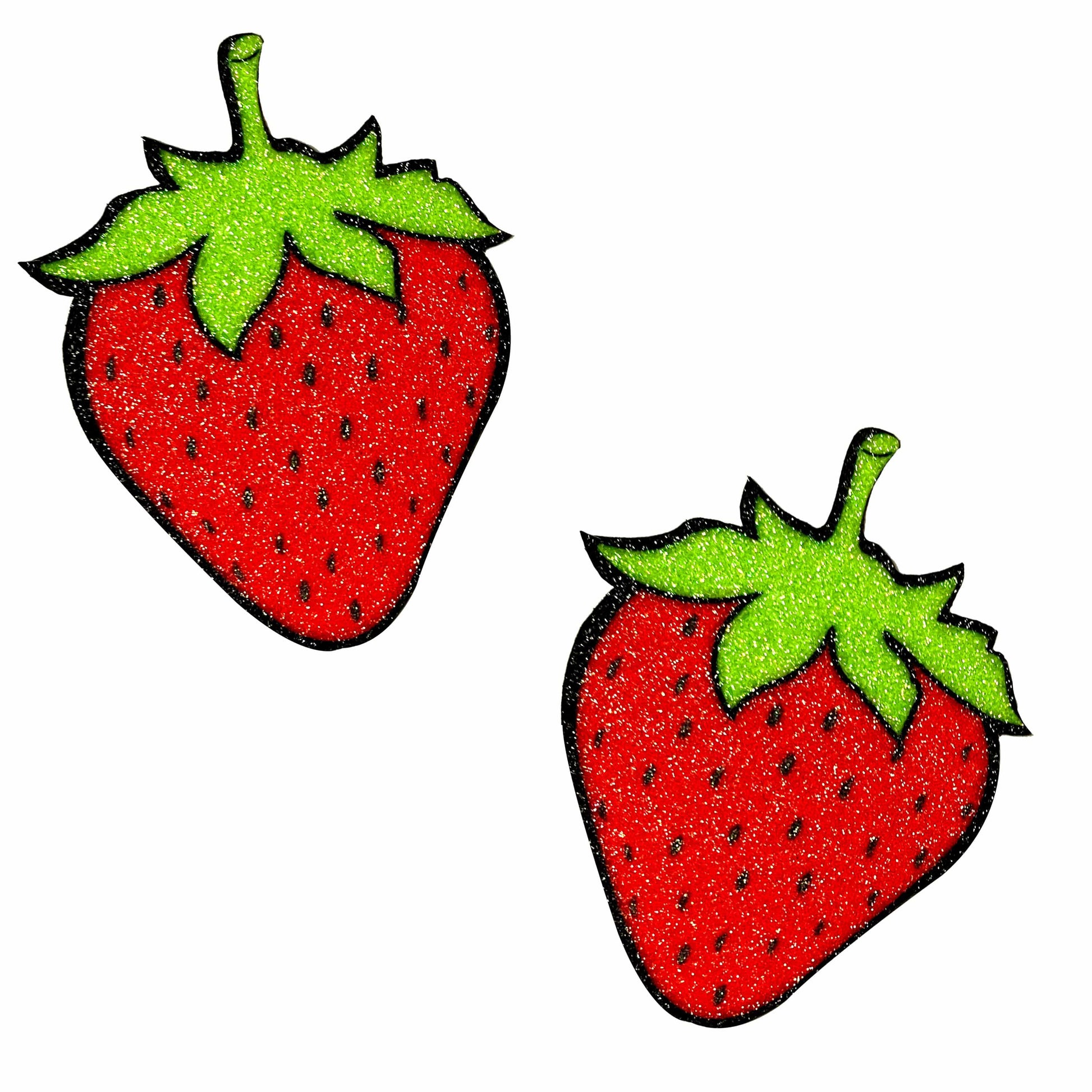 \"Juicy Strawberry Glitter Nipple Cover Pasties NN-FRU-STB-NS\"