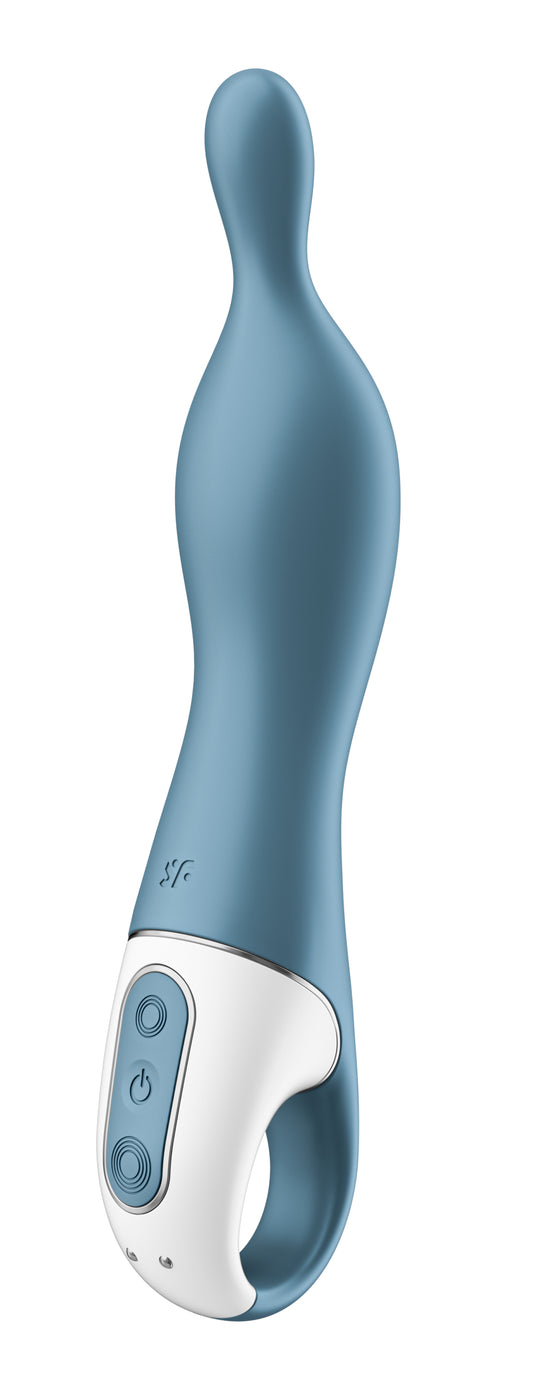 \"A-Mazing 1 a-Spot Vibrator - Blue SAT-J2018-212-1\"