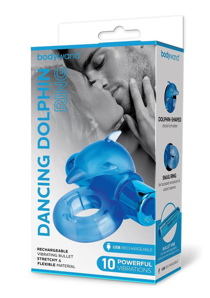 Bodywand Rechargeable Dancing Dolphin Ring - Blue