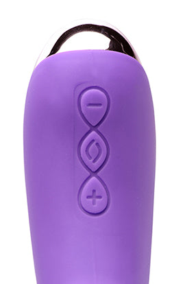 Silicone Beaded Vibrator - Violet