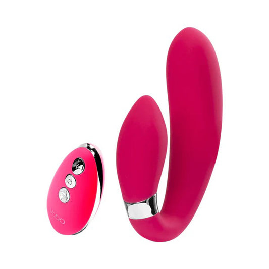 \"Jeni C-Shaped Dual Motor Vibe With Remote - Pink VI-P2509\"