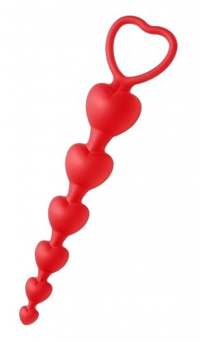 \"Sweet Hearts - Heart Shaped Silicone Anal Beads FR-AE177\"