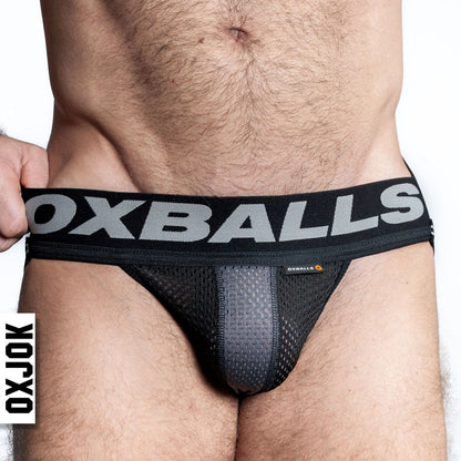 \"Airmesh Upthrust Slider-Strap Jock Tar Black Small OX-JOK-1010-BLK-S\"