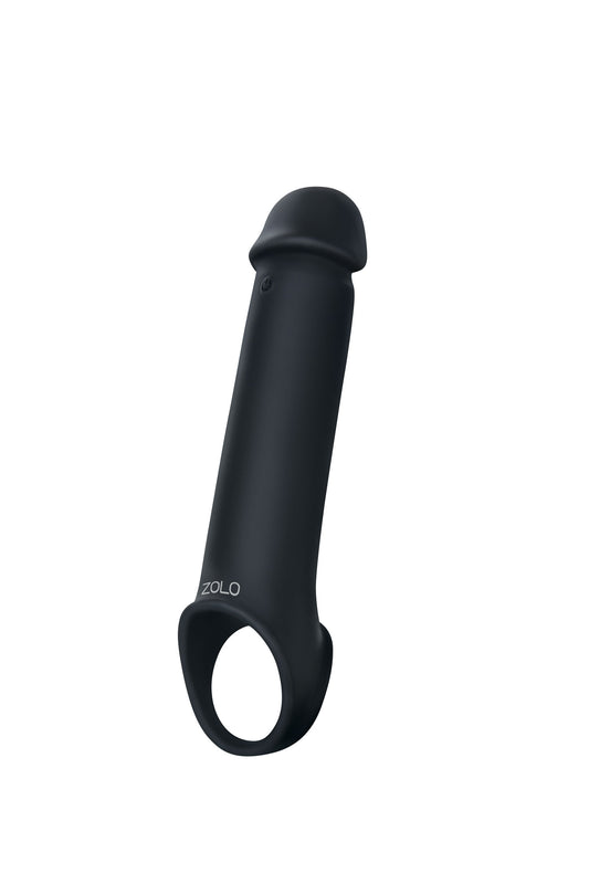 \"Zolo Vibrating Penis Extender - Black X-ZO-6072\"