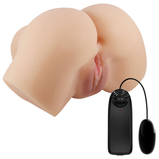 \"Hailey Realistic Vagina and Ass Vibrator - Light BM-009242Z\"