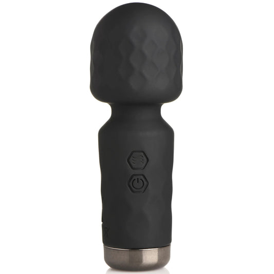 \"10x Mini Silicone Wand - Black BNG-AH205-BLK\"