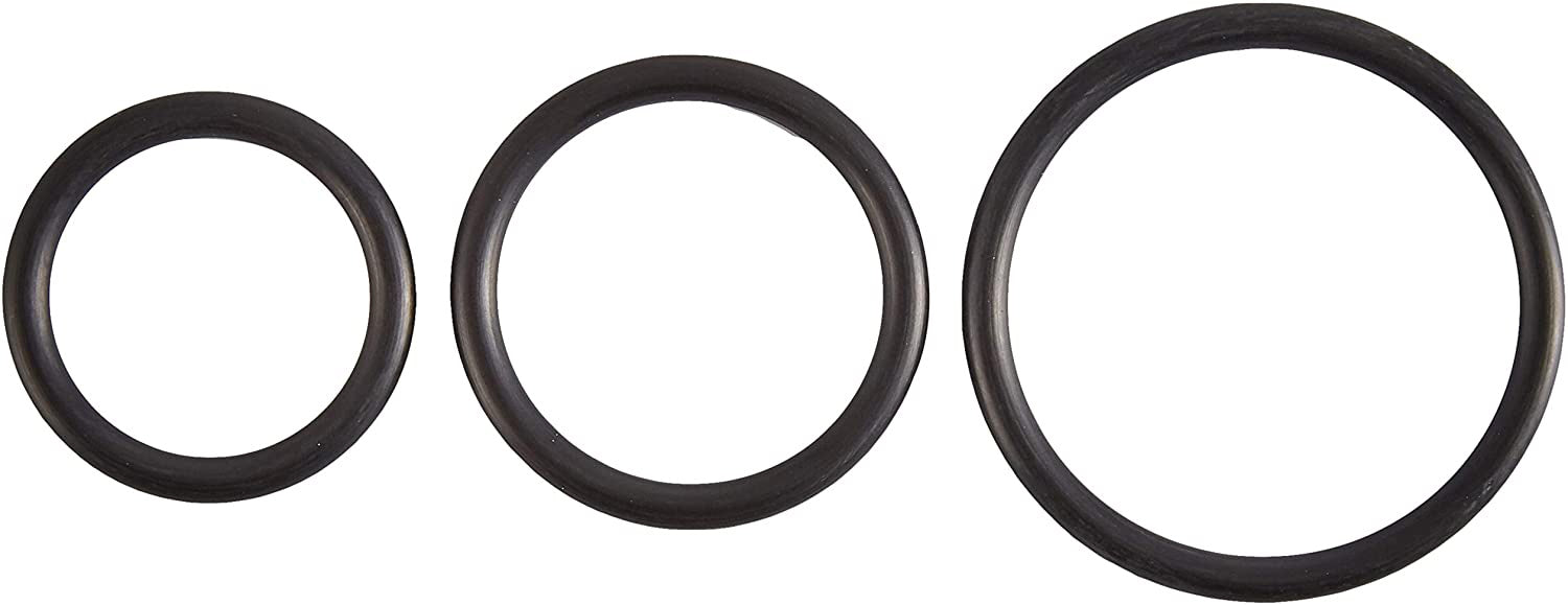 Rubber Cock Ring Set - Black