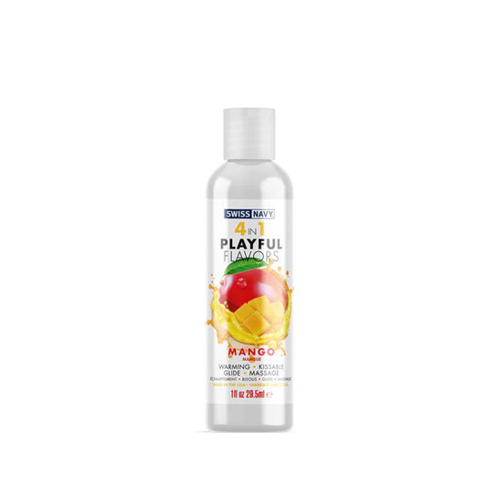 \"Swiss Navy 4-in-1 Playful Flavors - Mango 1 Oz MD-SN4N1FMG1\"