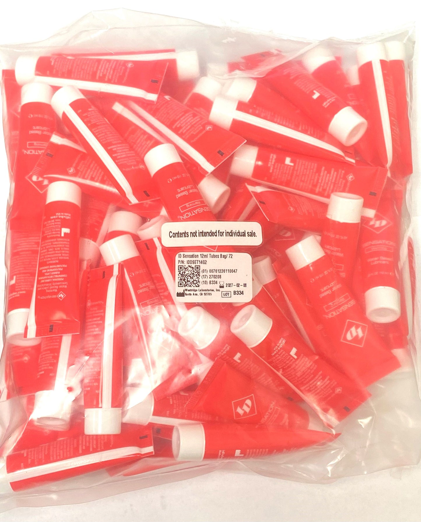 \"ID Sensation 12 ml Tubes - Bag of 72 IDDSET14G2\"