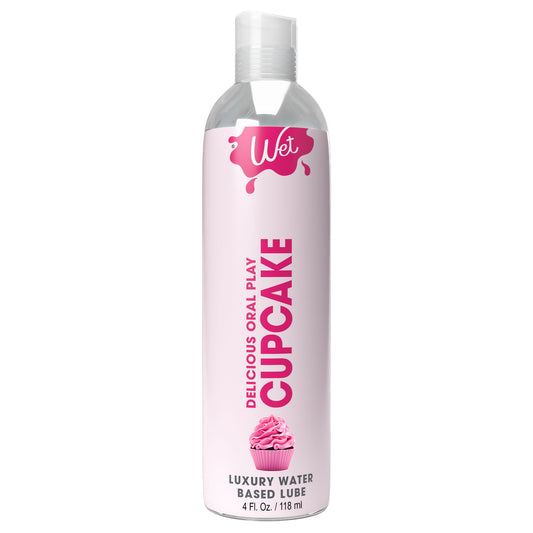 \"Wet Delicious Oral Play - Cupcake - Waterbased Flavored Lube 4 Oz WT21579\"