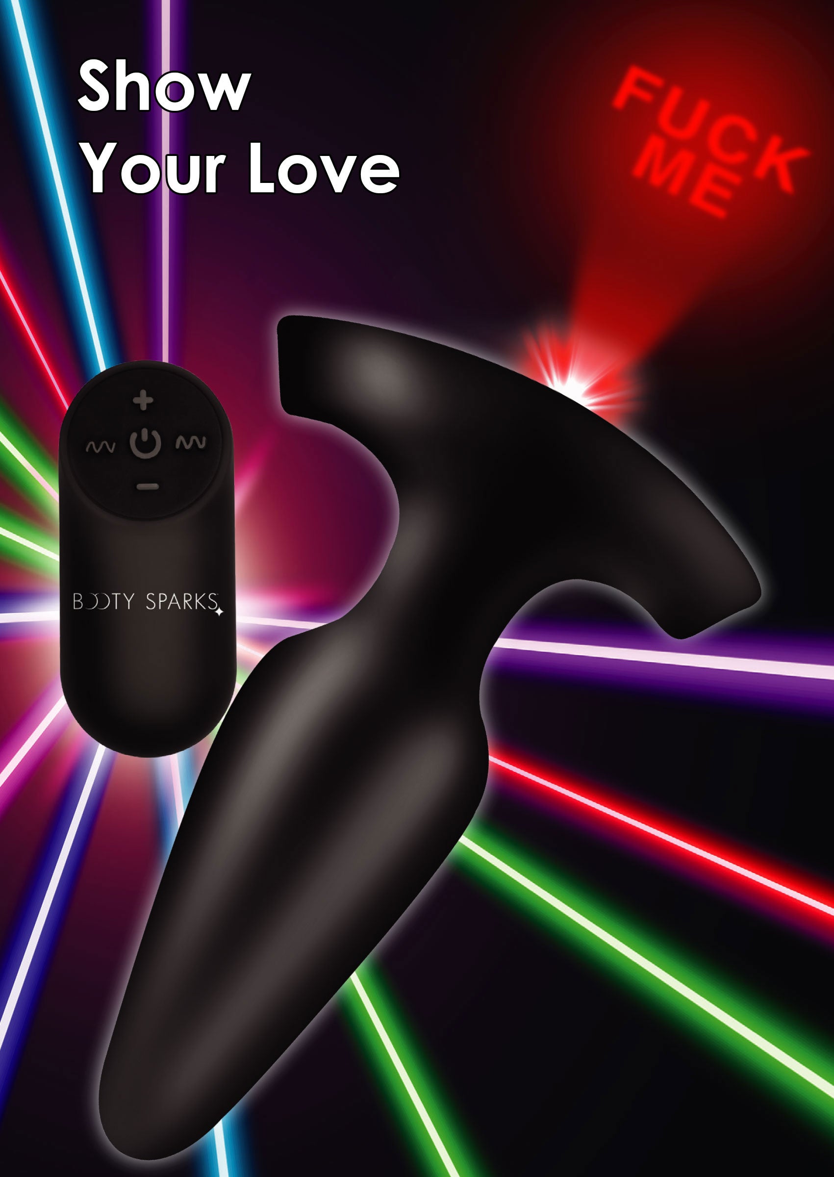 Laser Fuck Me Anal Plug with Remote Control - Small