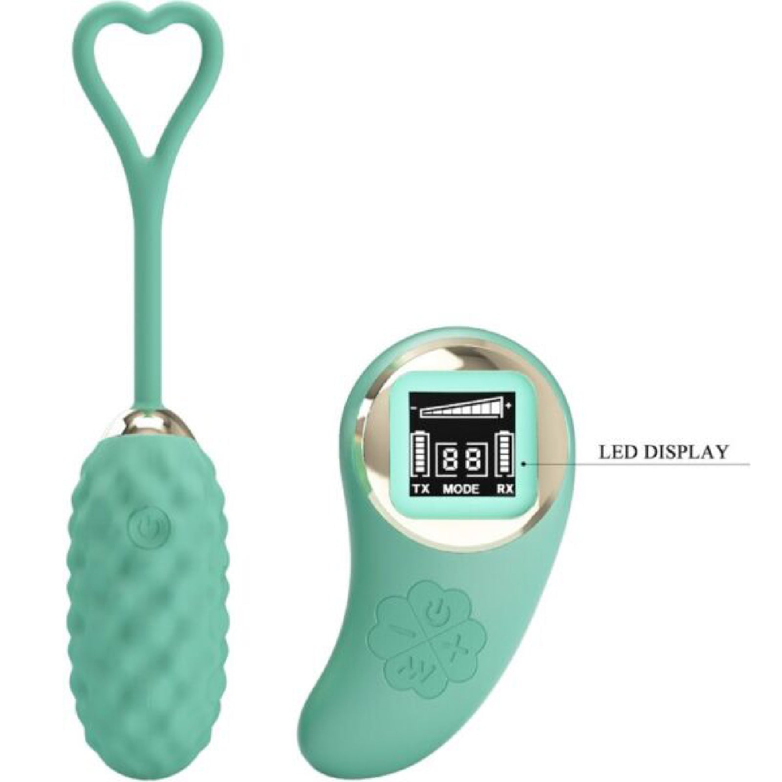 Vivian Remote Control Vibrating Egg - Turquoise