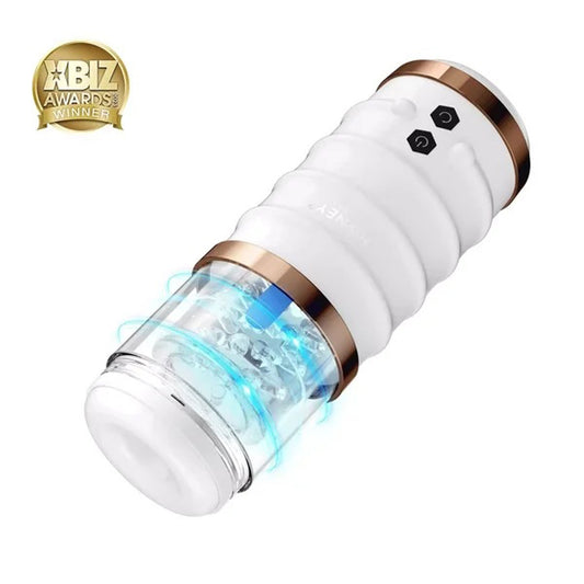 \"Warrior Thrusting Male Masturbator - White H-AC-22-868WH\"