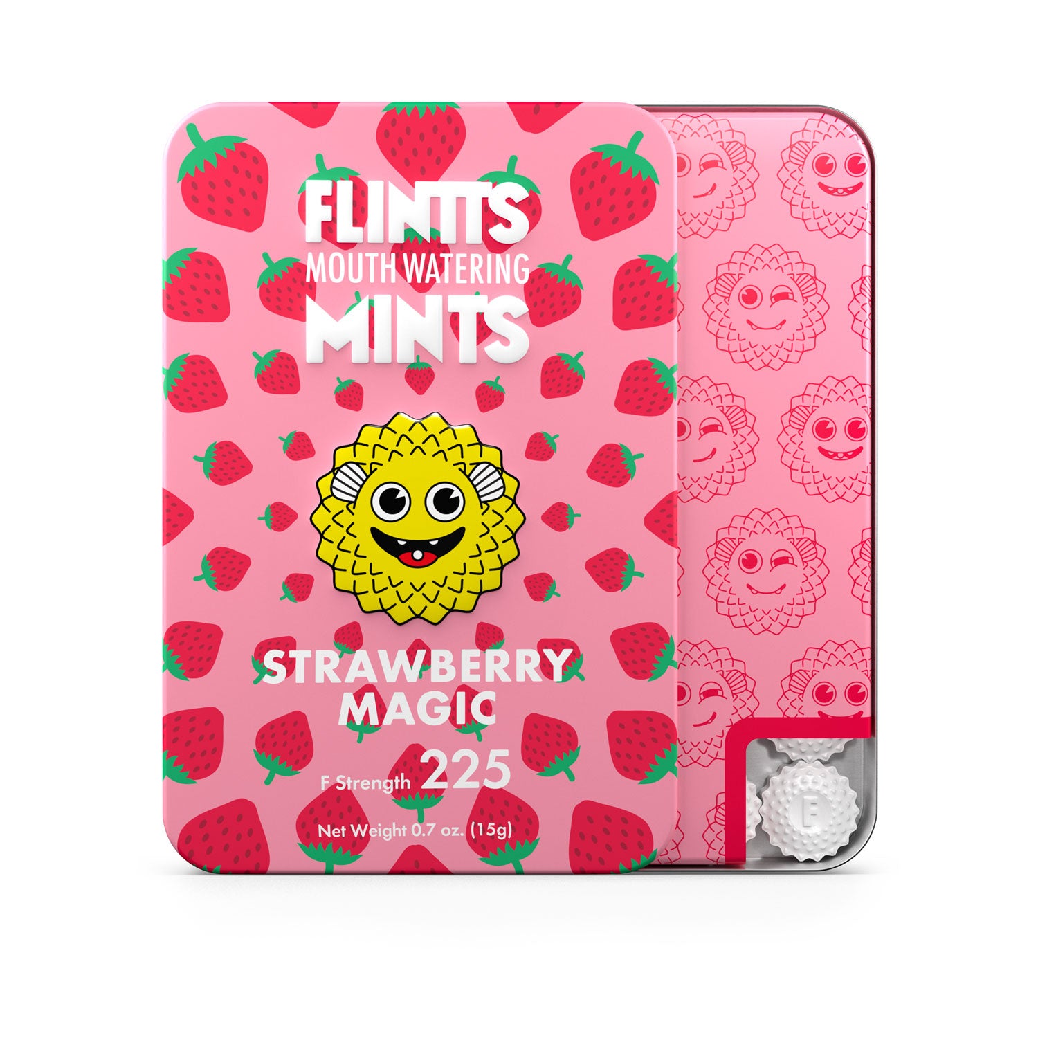 \"Flintts Mouth Watering Mints Strawberry Magic - F-Strength 225 FM-STRAWBERRY\"