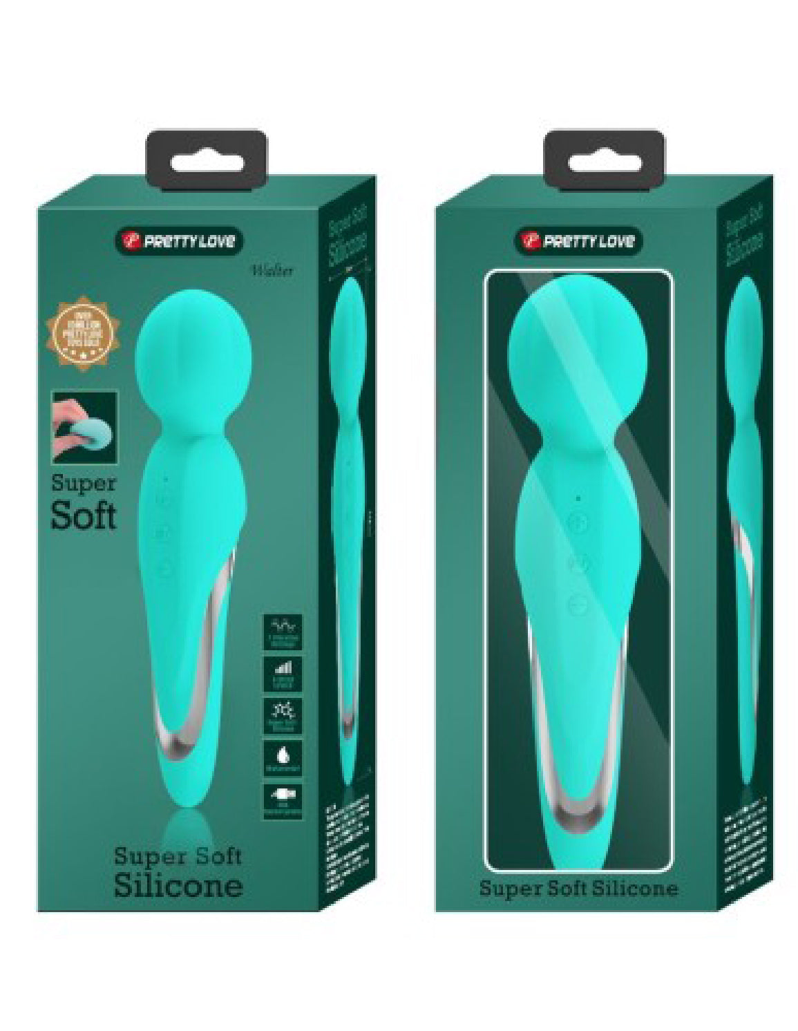 Walter Super Soft Silicone Wand - Seafoam