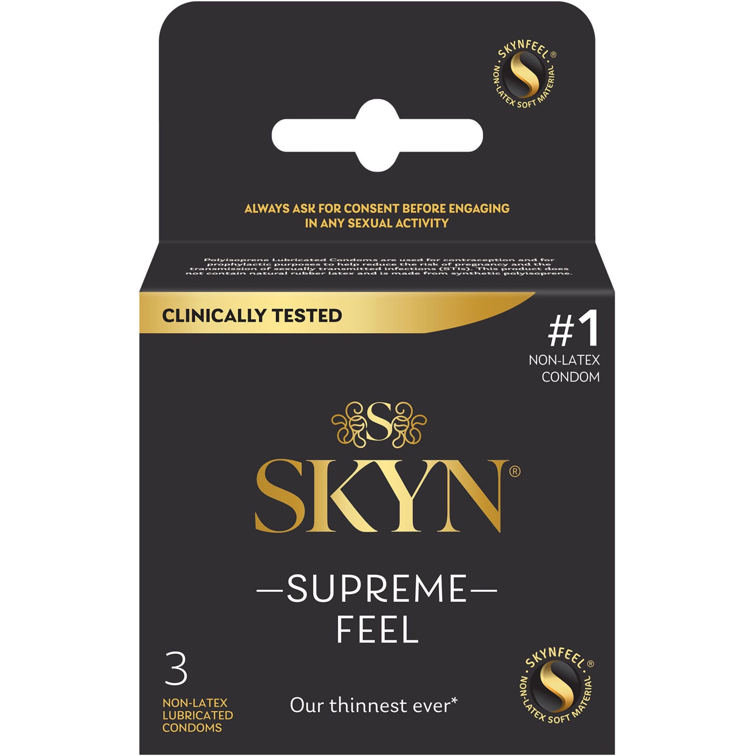 \"Skyn Supreme Feel 3 Count Condoms PM00166\"