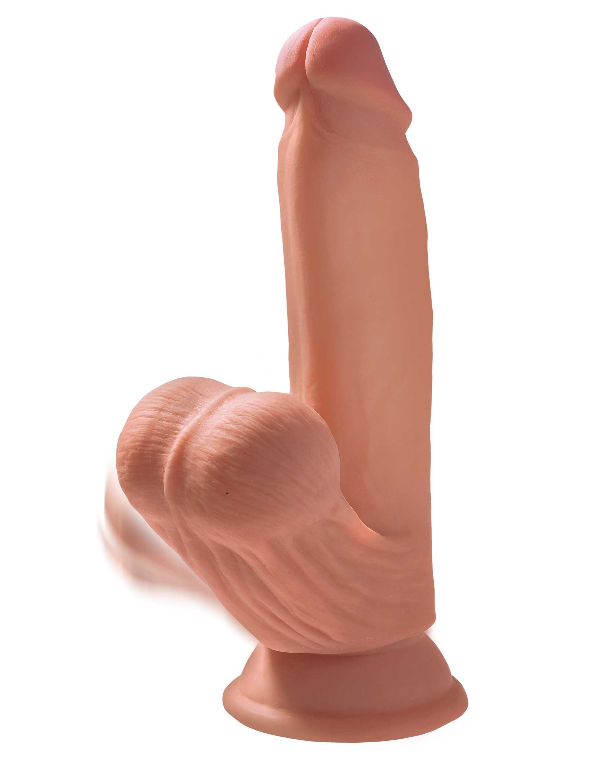 7 Inch Triple Density Cock With Swinging Balls - Tan PD5730-22