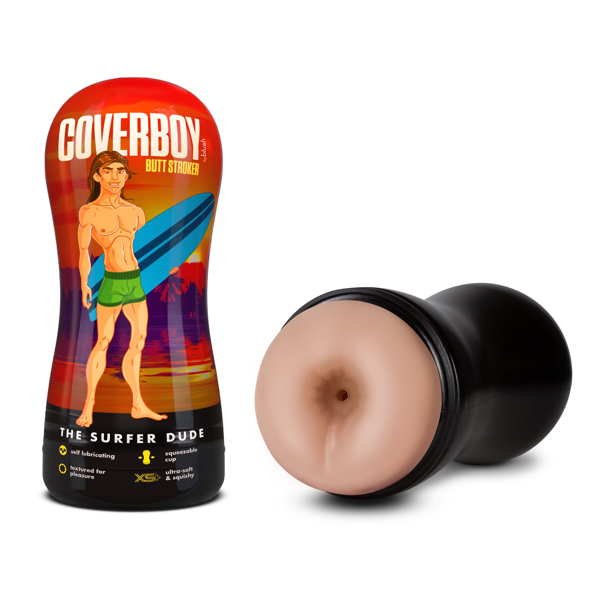 Coverboy - the Surfer Dude - Self Lubricating Stroker - Beige