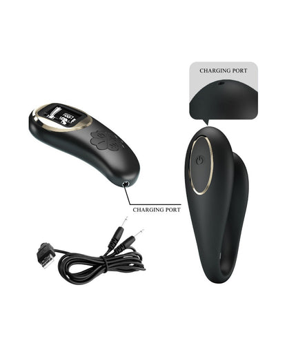 Nathan Double Pleasure Remote Control Vibrator - Black