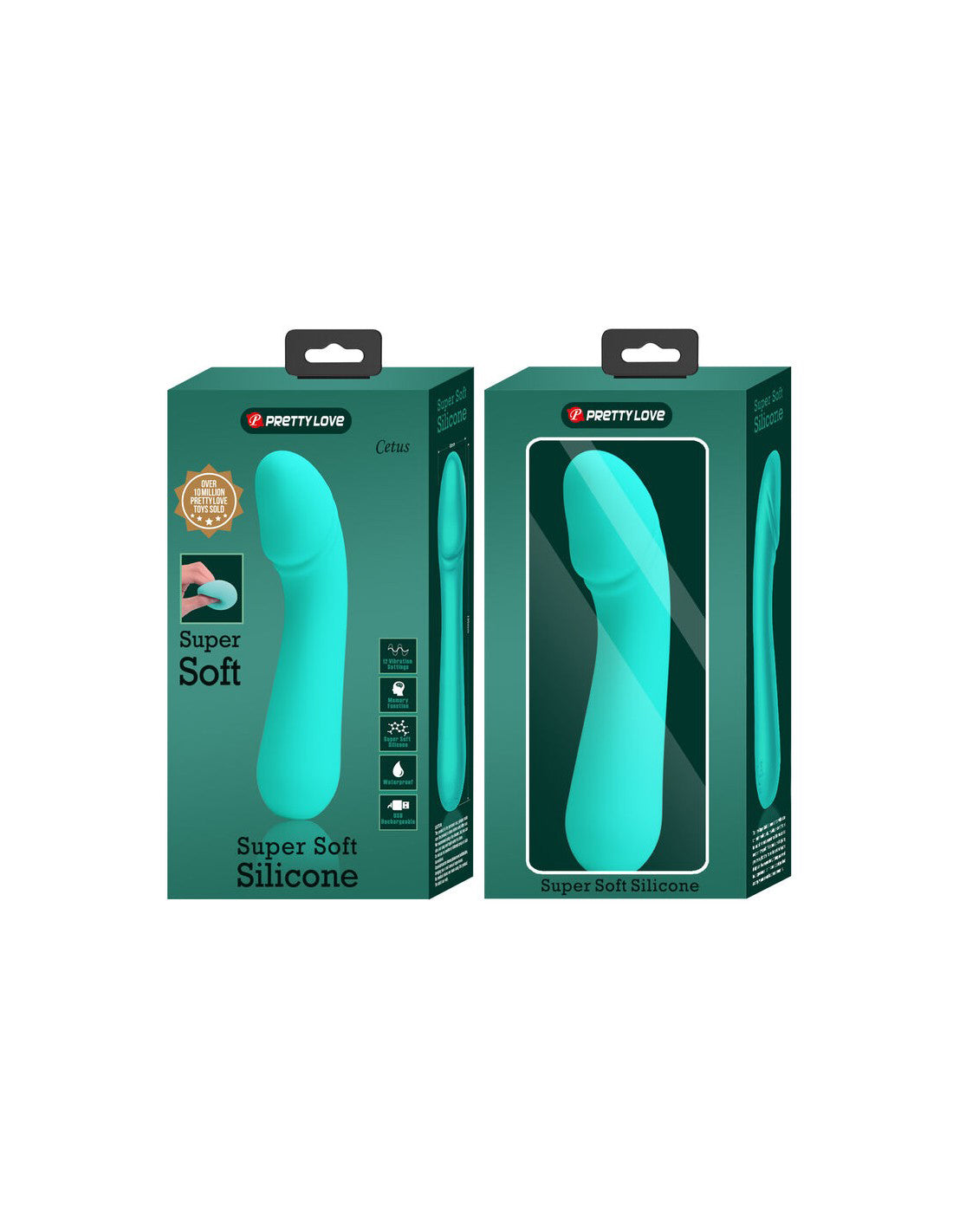 Cetus Rechargeable Vibrator - Turquoise