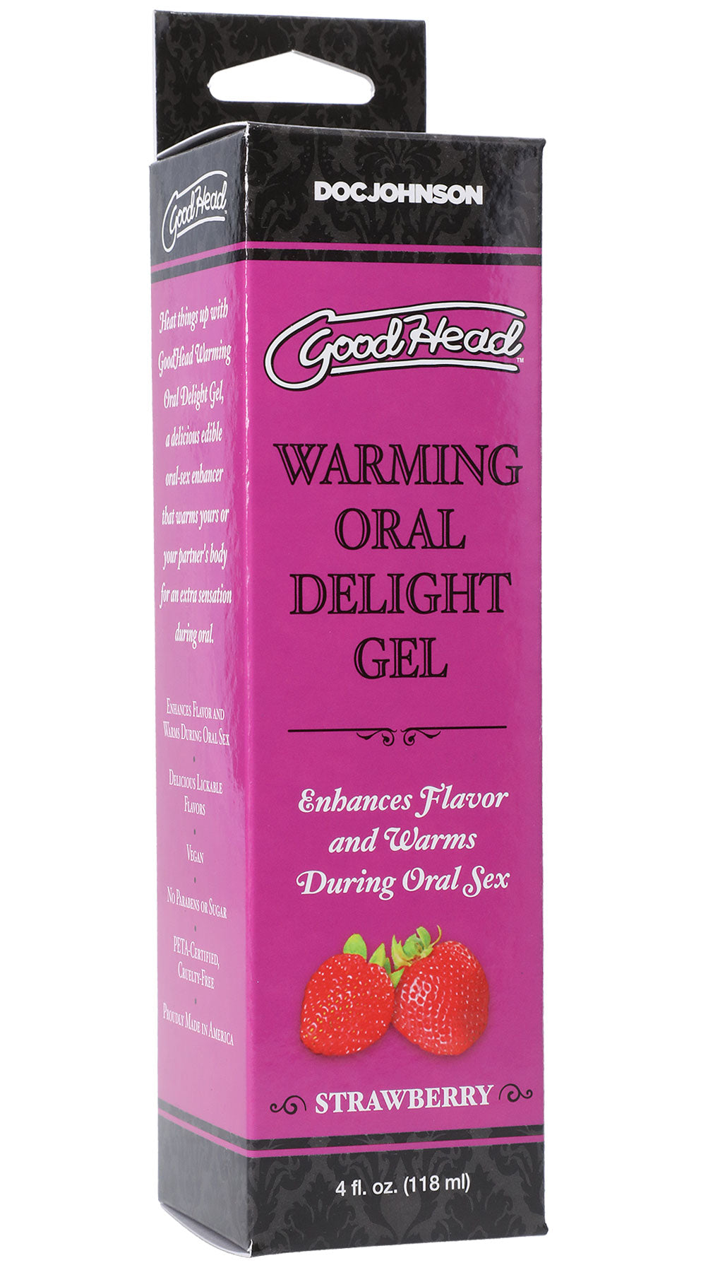 \"Goodhead - Warming Oral Delight Gel - Strawberry - 4 Fl. Oz. DJ1361-13-BX\"