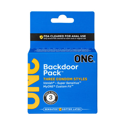 \"One Backdoor 3 Count Condoms PM11010B3C\"