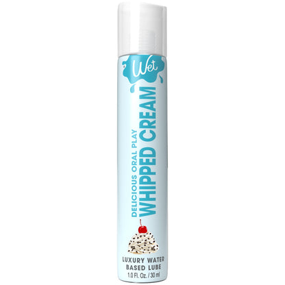 Wet Delicious Oral Play - Whipped Cream -  Waterbased Flavored Lubricant 1 Oz