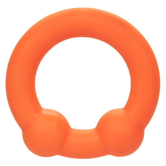 \"Alpha Liquid Silicone Dual Ball Ring - Orange Orange SE1492122\"