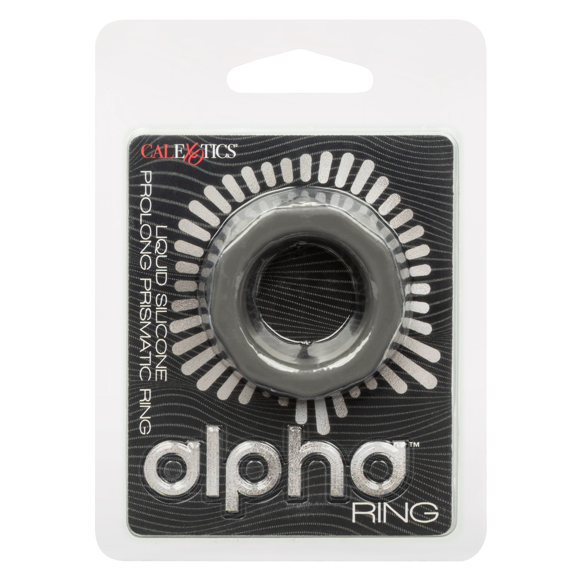 Alpha Liquid Silicone Prolong Prismatic Ring - Gray