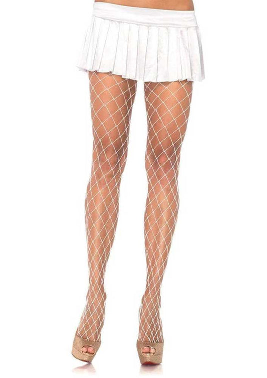 \"Xena Spandex Diamond Tights - One Size - White LA-9005WHTOS\"