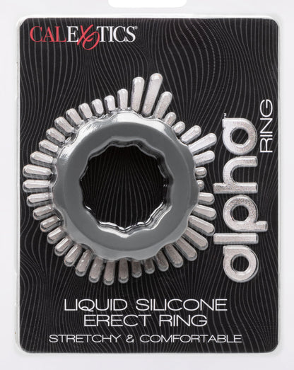 Alpha Liquid Silicone Erect Ring - Gray