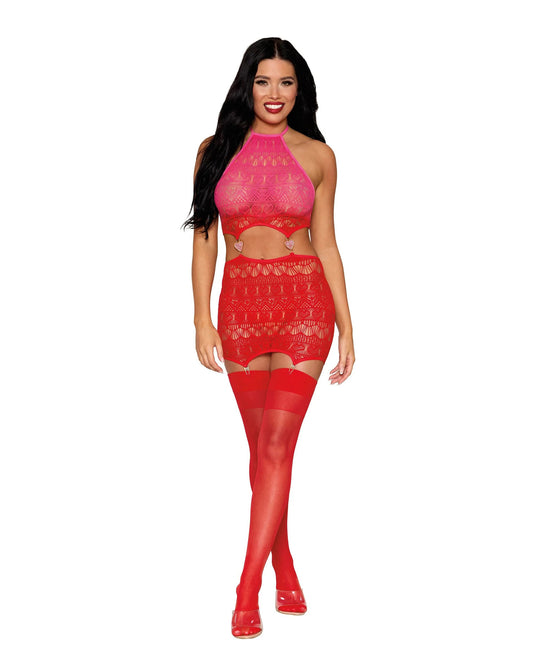 \"Garter Slip Dmnd - One Size - Red DG-13523PNSTAOS\"