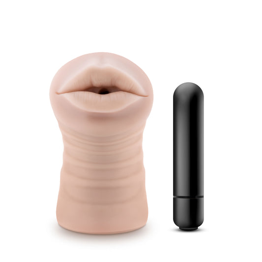 \"Enlust - Nicole - Vibrating Stroker - Beige BL-73543\"