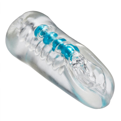 Personal Double Ended Beaded Stroker Clear WTC406