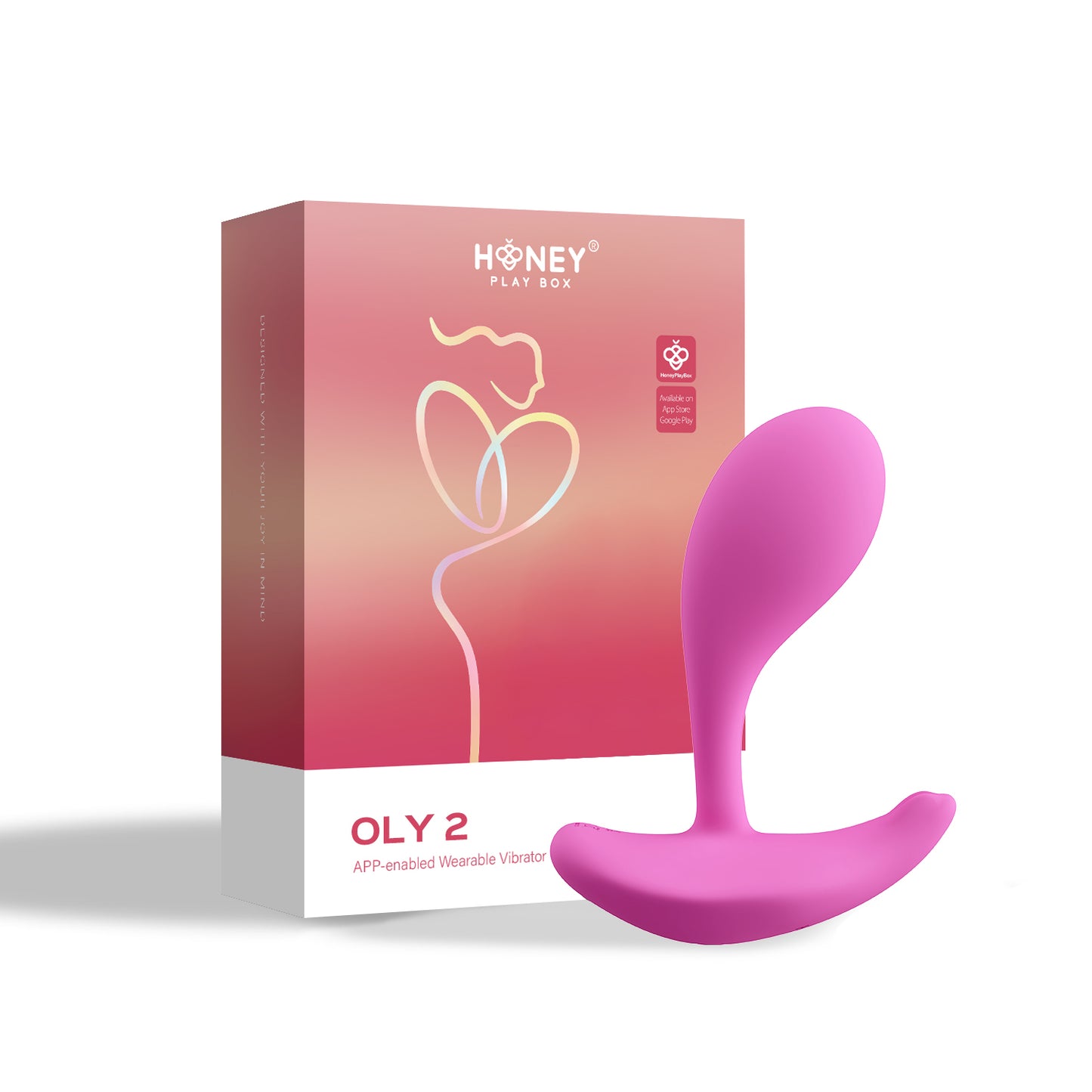 Oly 2 App-Enabled Wearable Vibrator - Pink