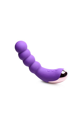 \"Silicone Beaded Vibrator - Violet CN-04-0727-40\"