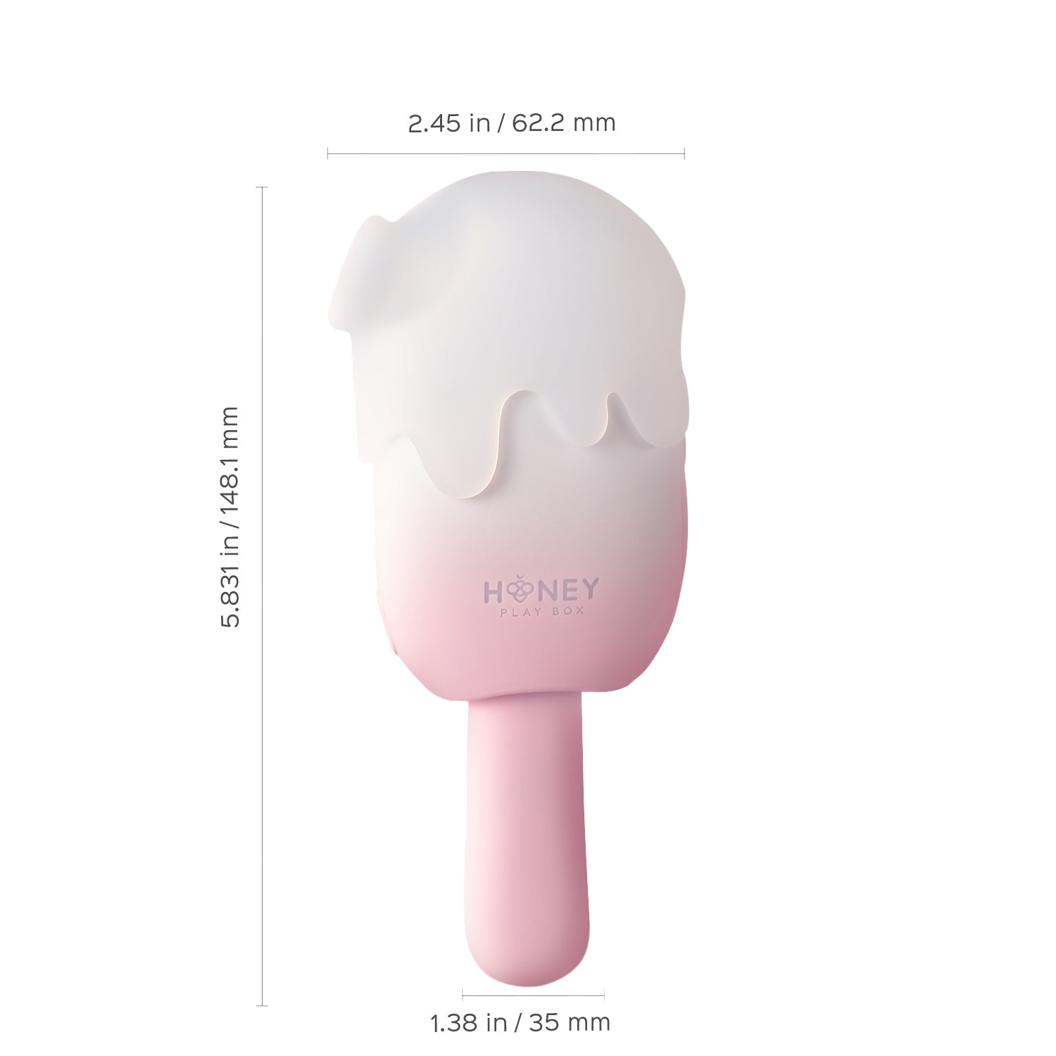 Bite Me Cream Pop Stimulator - Pink