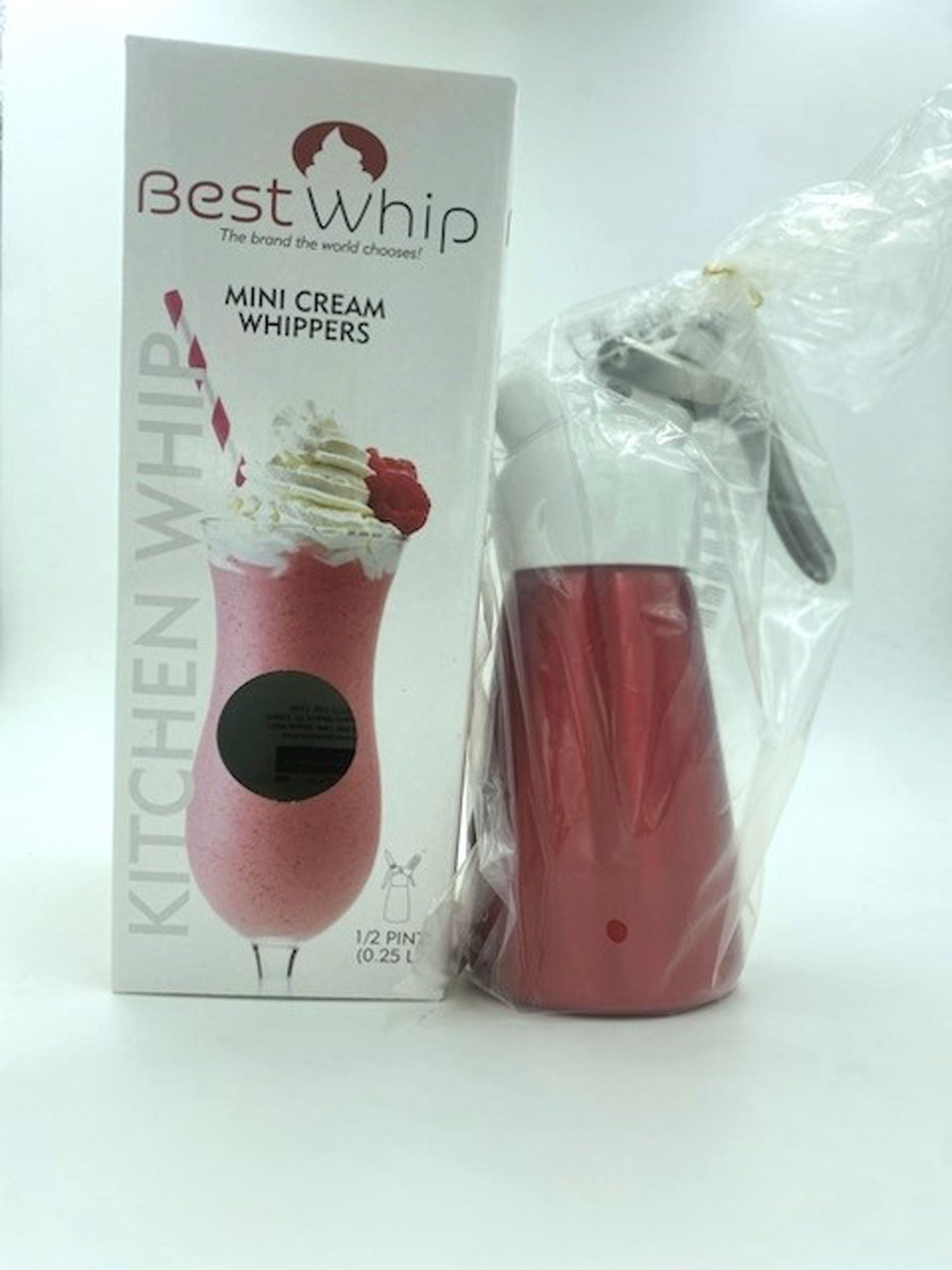 \"Mini Cream Whipper 1/2 Pint - Red JSM-KW25R\"