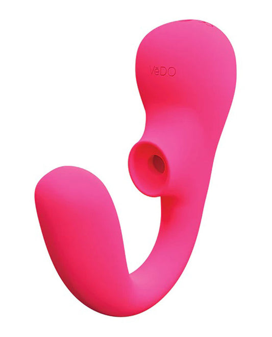 \"Suki Plus Rechargeable Dual Sonic Vibe - Foxy Pink VI-F1409\"