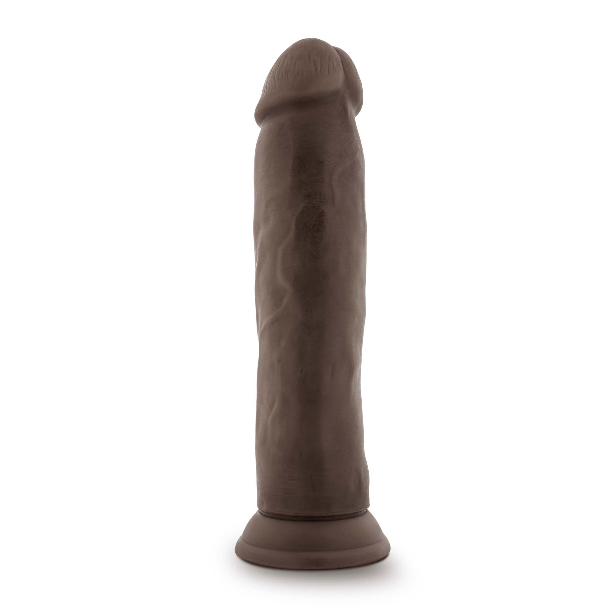 \"Dr. Skin Plus - 9 Inch Posable Thick Dildo - Chocolate BL-29816\"