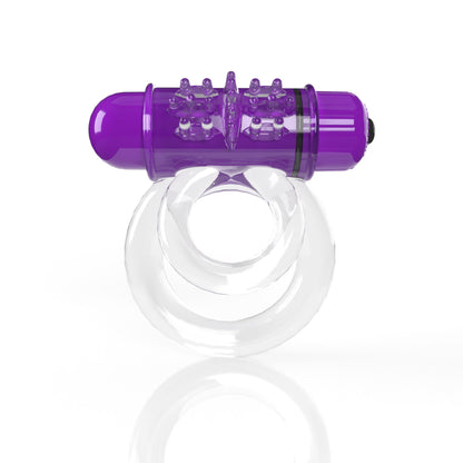 \"Screaming O 4t - Double O 6 Super Powered Vibrating Double Ring - Grape SO-4TD6-GP\"