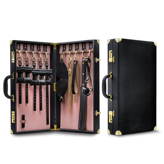 \"Temptasia - Safe Word - Bondage Kit With Suitcase - Black BL-83605\"